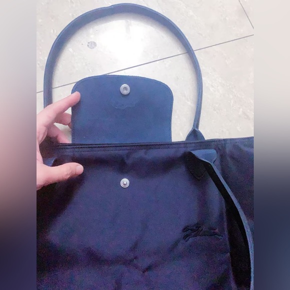 Longchamp large tote bag black color universal style versatile shoulder Purse - Picture 15 of 15